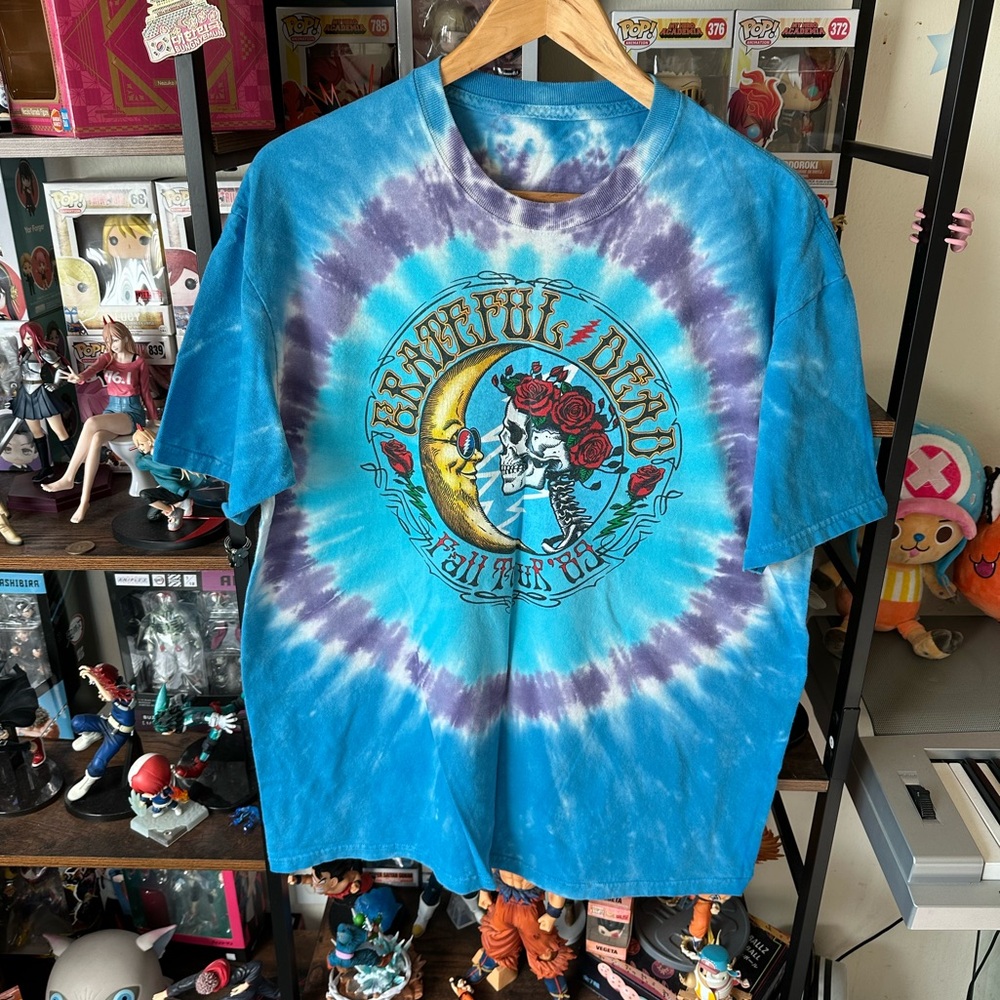 Grateful Dead Tie Dye T Shirt Fall Tour ’89 Reprint Fits Like Men’s Large